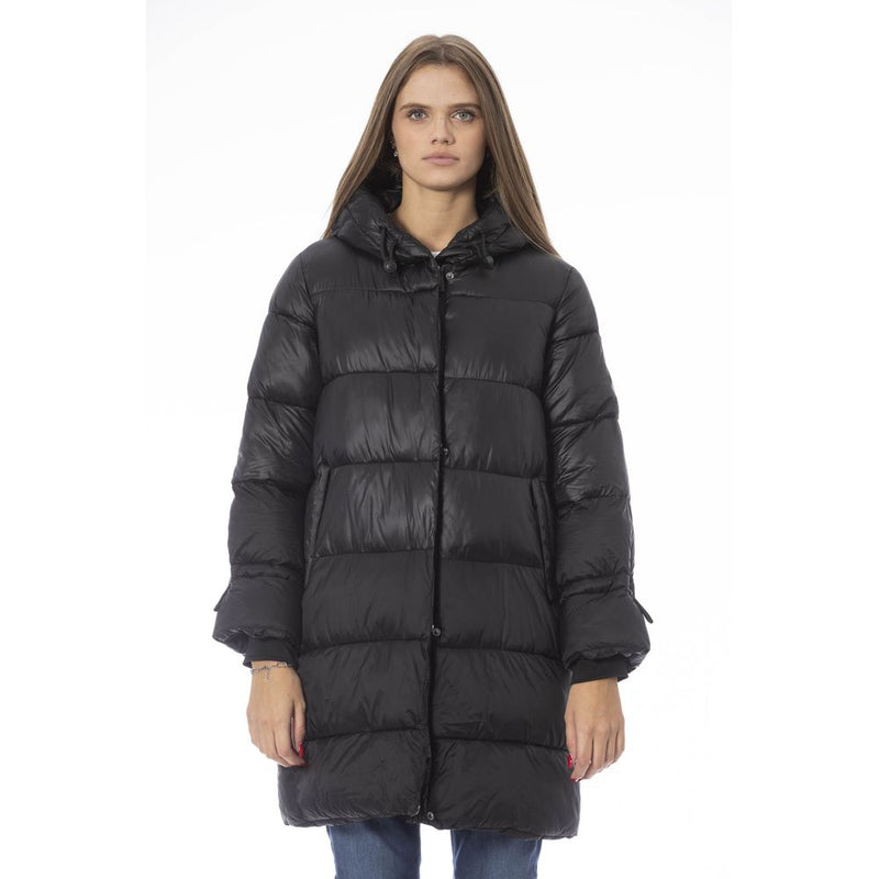 Baldinini Trend Black Nylon Women Jacket - Stylish & Functional