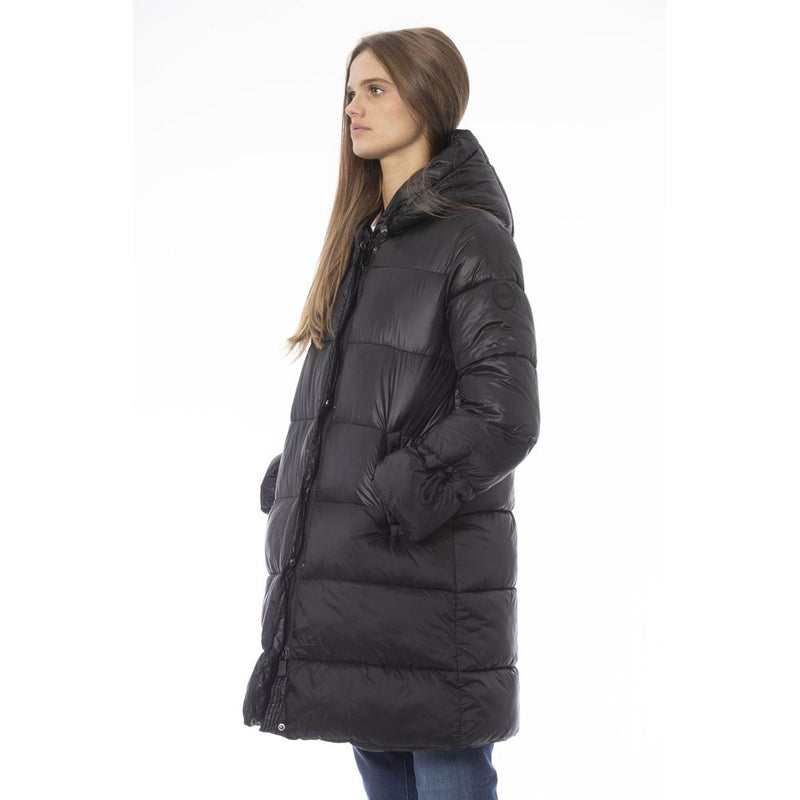 Baldinini Trend Black Nylon Women Jacket - Stylish & Functional
