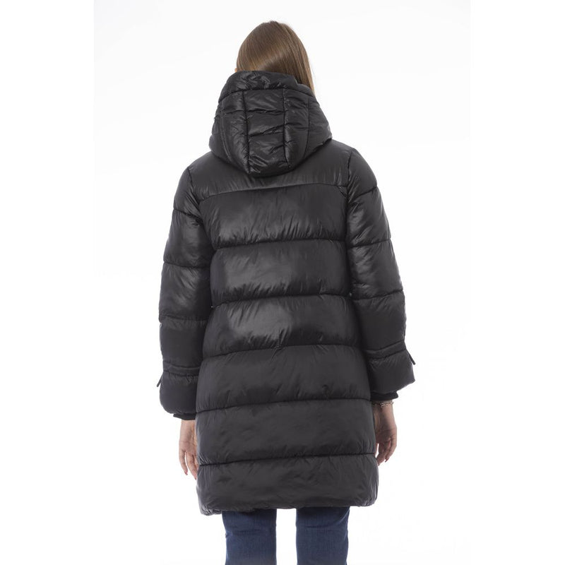 Baldinini Trend Black Nylon Women Jacket - Stylish & Functional