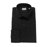 Bagutta Black Cotton Men's Slim Fit Shirt