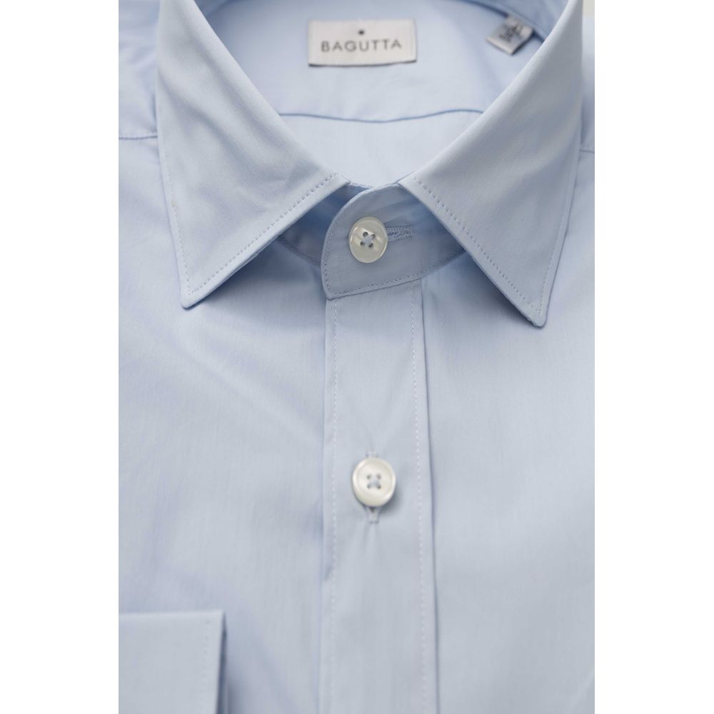 Chemise homme en coton bleu clair de Bagutta