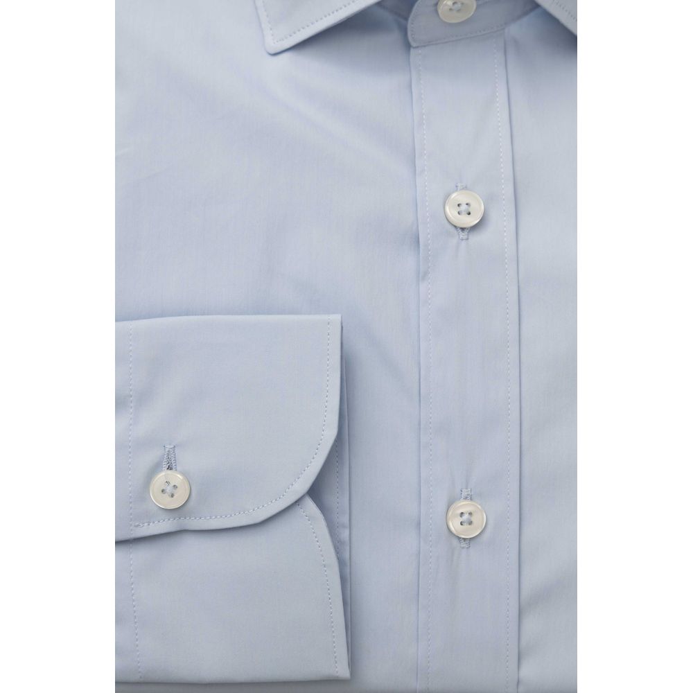 Chemise homme en coton bleu clair de Bagutta