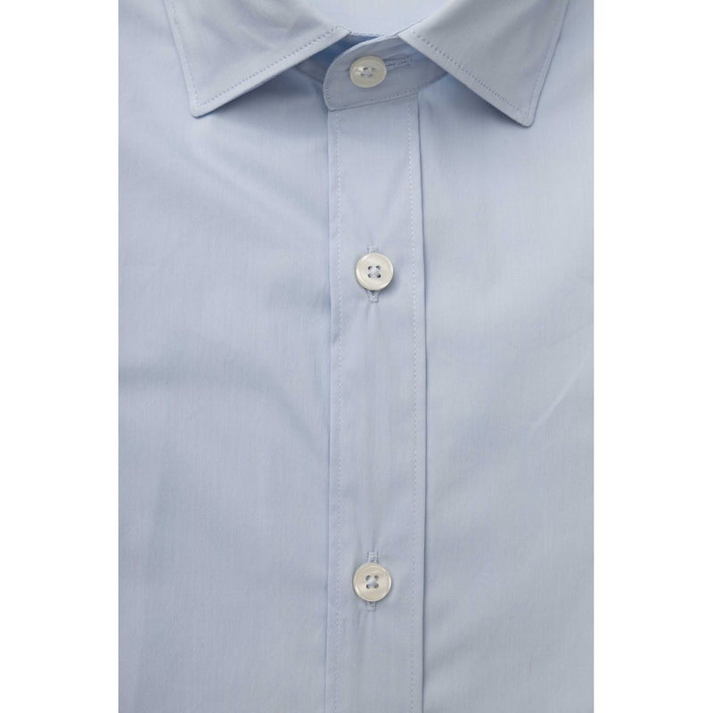 Chemise homme en coton bleu clair de Bagutta