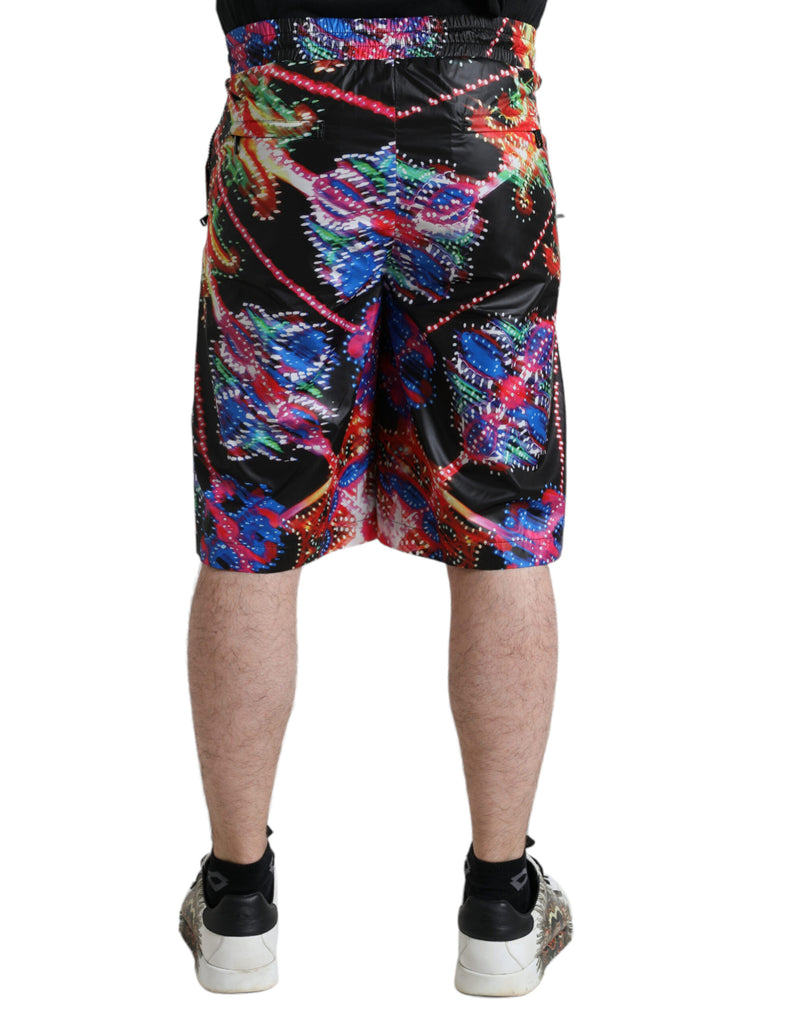 Dolce &amp; Gabbana Bermuda shorts voor heren met Luminarie-print in meerdere kleuren