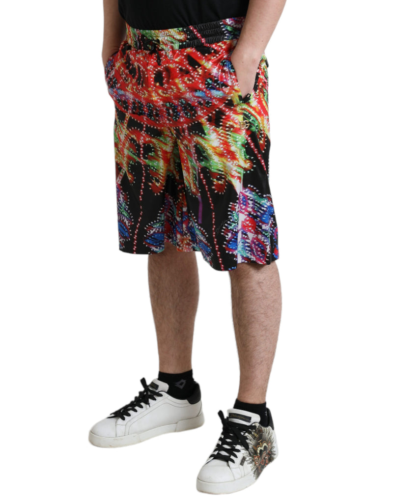 Dolce &amp; Gabbana Bermuda shorts voor heren met Luminarie-print in meerdere kleuren