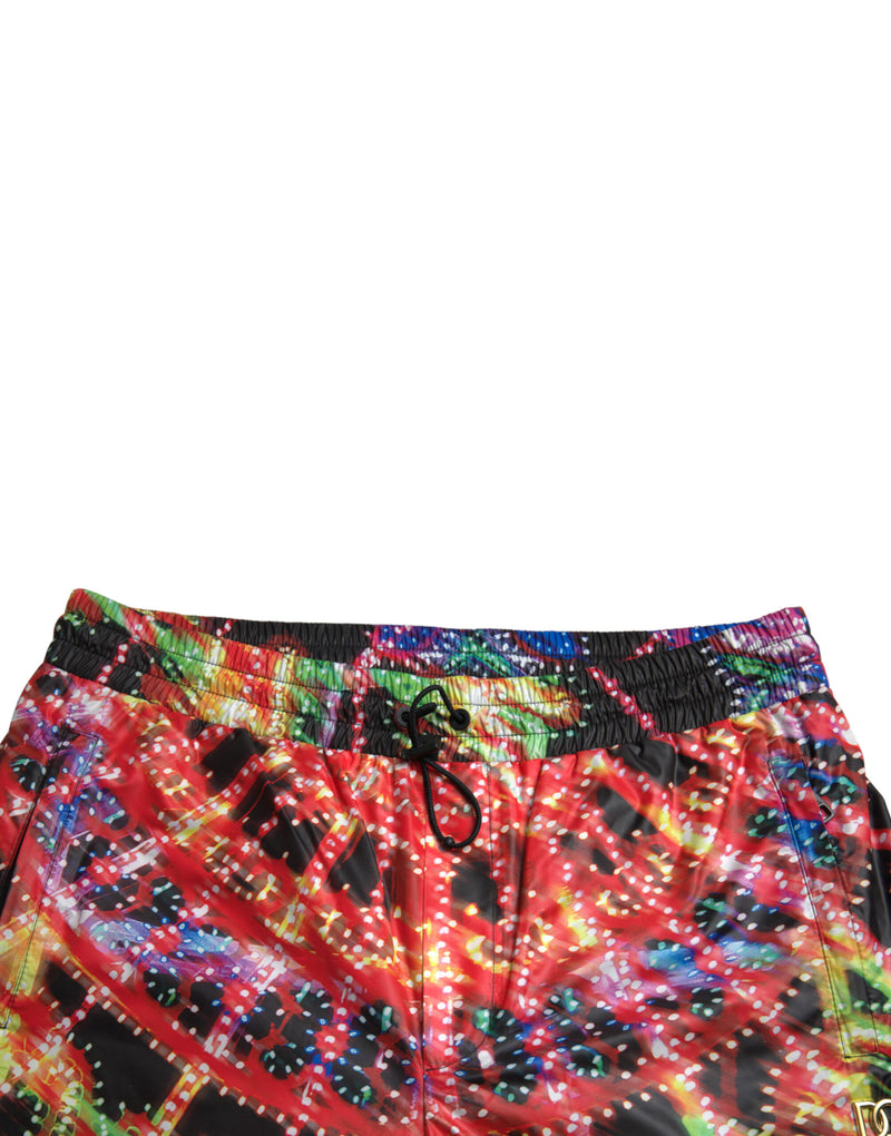 Dolce &amp; Gabbana Bermuda shorts voor heren met Luminarie-print in meerdere kleuren