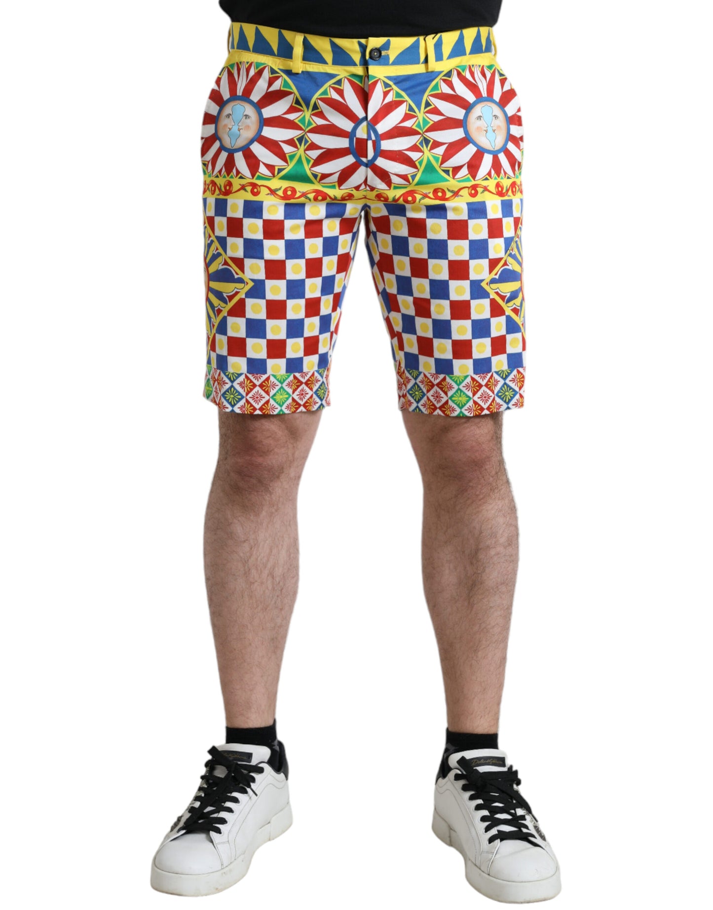 Short de bain bermuda pour homme Dolce &amp; Gabbana multicolore à imprimé Carretto