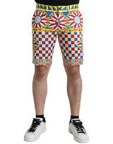 Short de bain bermuda pour homme Dolce &amp; Gabbana multicolore à imprimé Carretto