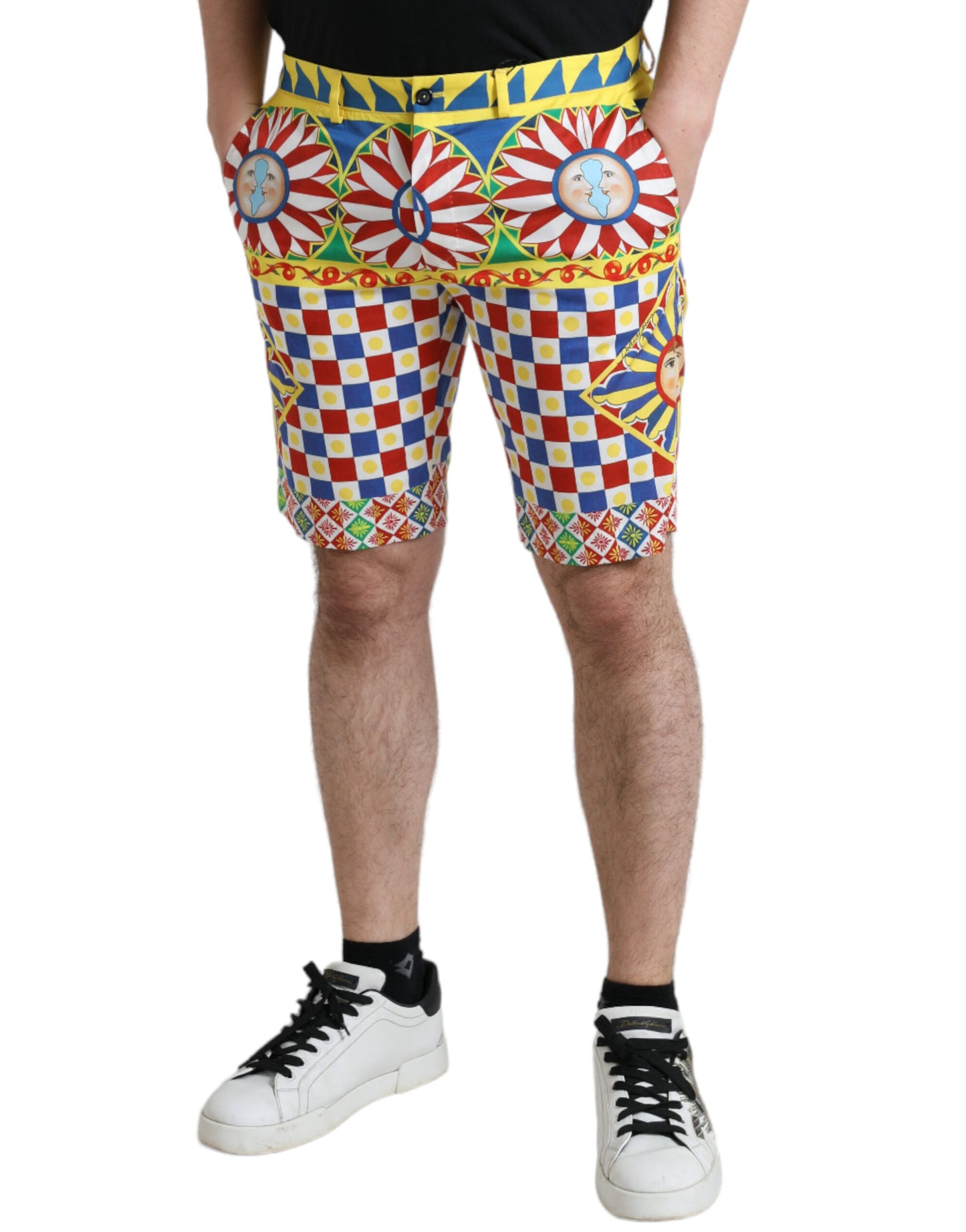 Short de bain bermuda pour homme Dolce &amp; Gabbana multicolore à imprimé Carretto