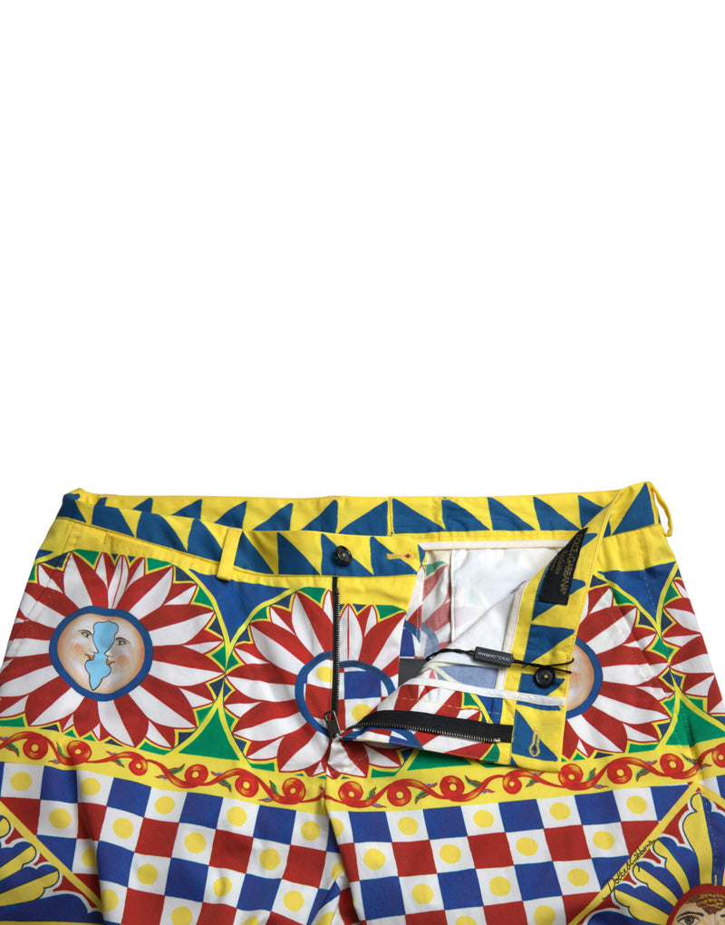 Dolce &amp; Gabbana gemengde kleuren Carretto print bermuda shorts voor heren