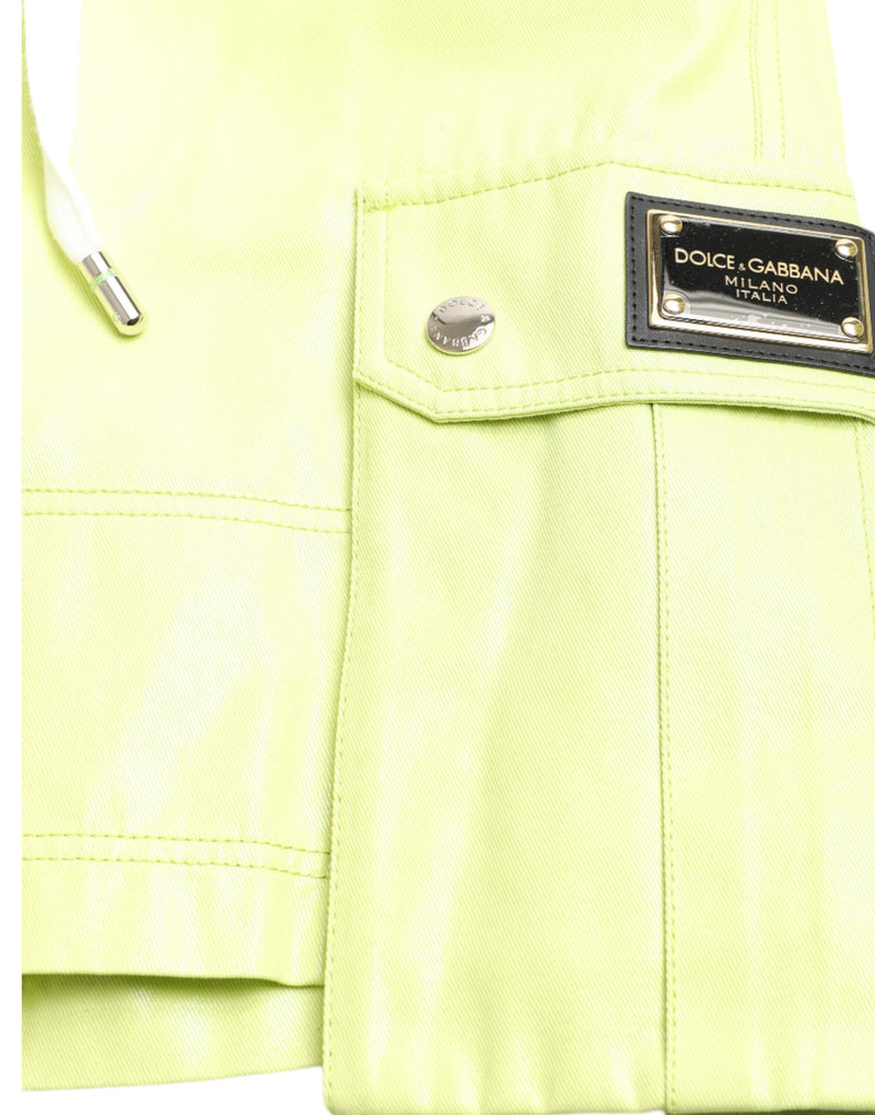 Dolce &amp; Gabbana Lichtgroene Katoenen Bermuda Cargo Broekje voor Heren