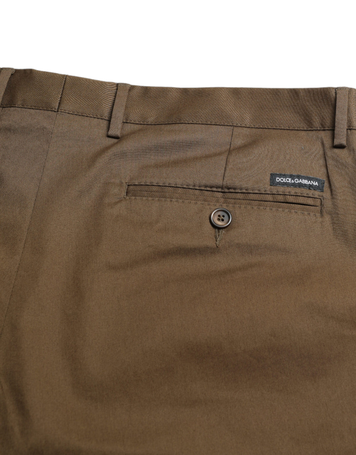 Shorts Bermuda en coton extensible brun pour homme de Dolce &amp; Gabbana