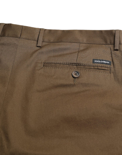 Shorts Bermuda en coton extensible brun pour homme de Dolce &amp; Gabbana