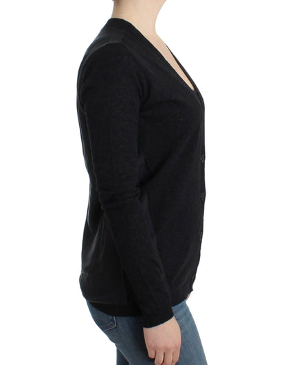 Costume National grijze wollen alpaca cardigan