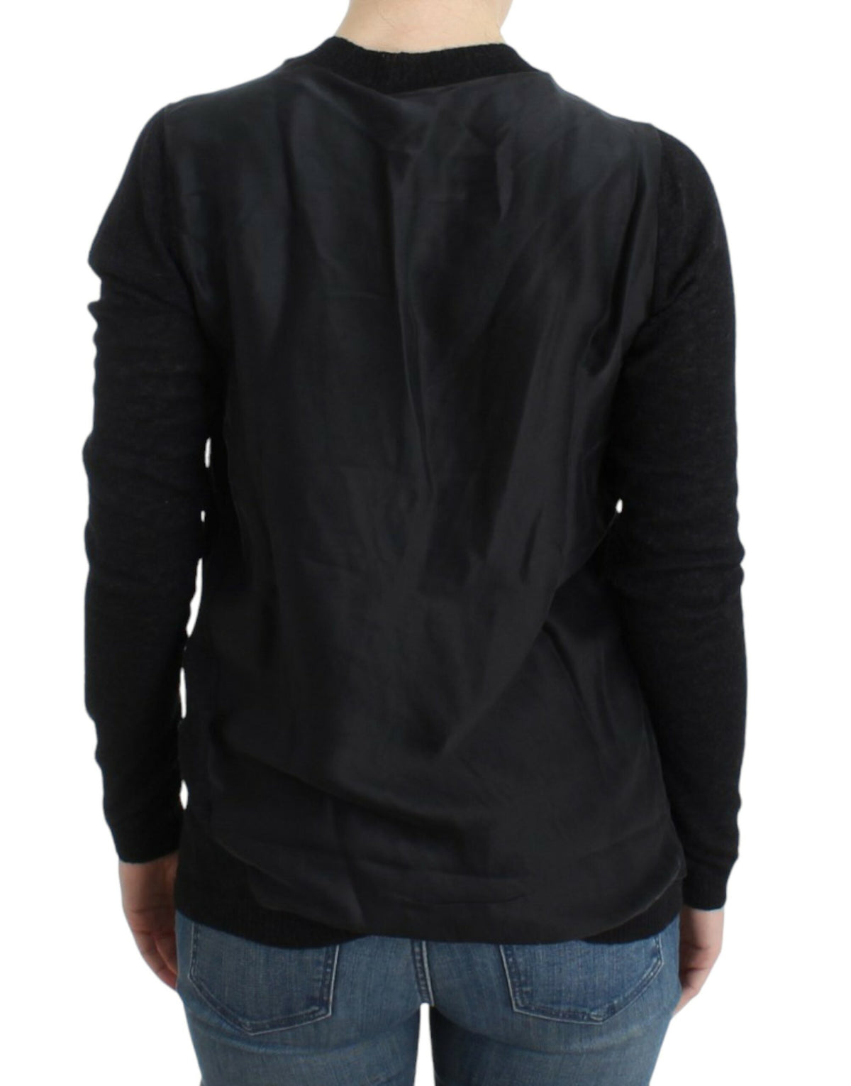 Costume National Cardigan en laine et alpaga gris