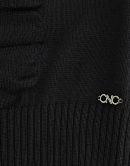 Pull en laine noir à col en V de Costume National