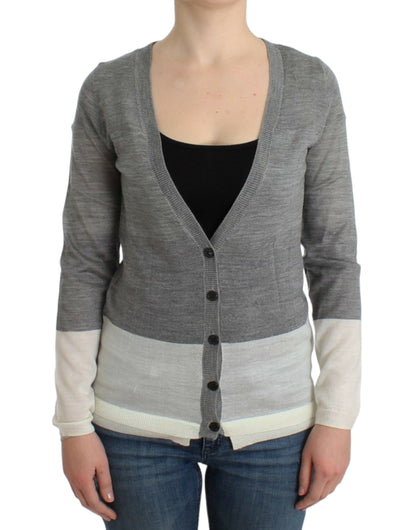 Costume National, cardigan gris léger