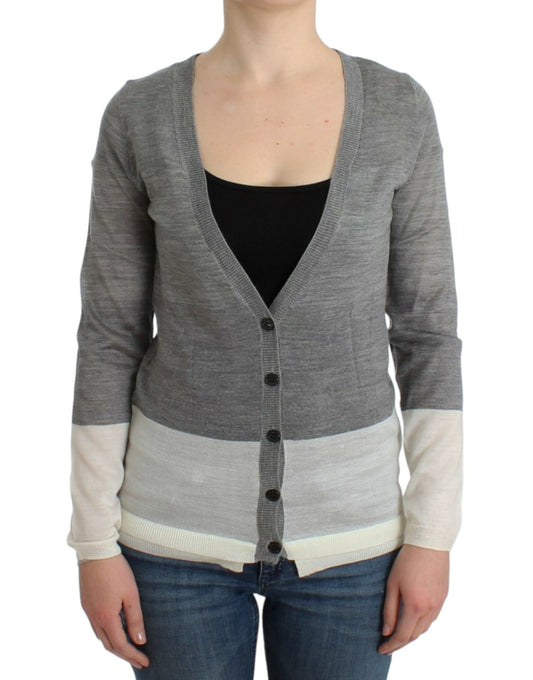 Costume National, cardigan gris léger