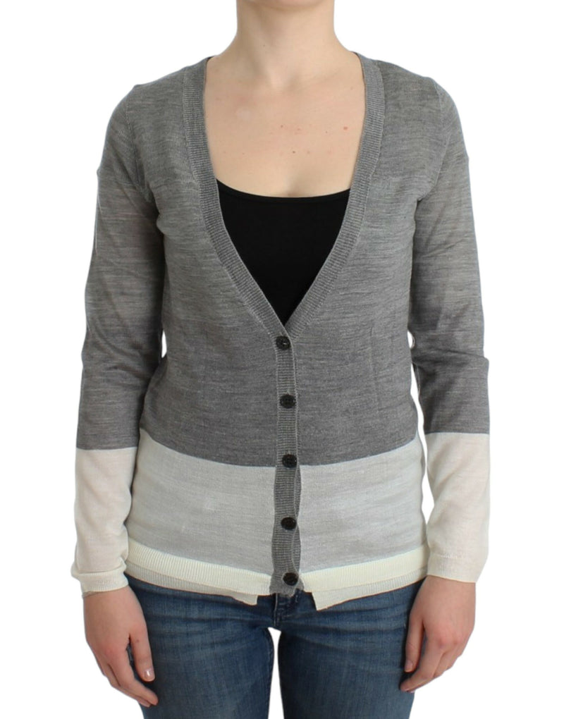 Costume National, cardigan gris léger
