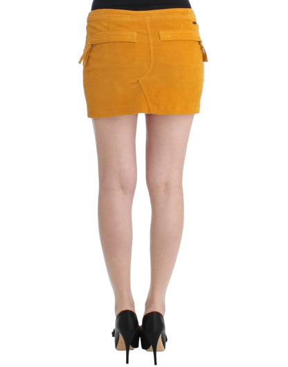 Costume National gele corduroy minirok