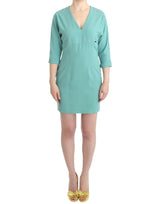 Robe fourreau verte à manches 3/4 de Costume National