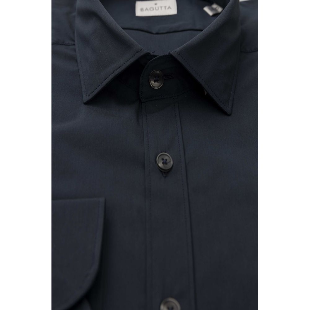 Chemise homme en coton bleu de Bagutta