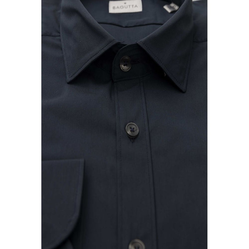 Chemise homme en coton bleu de Bagutta