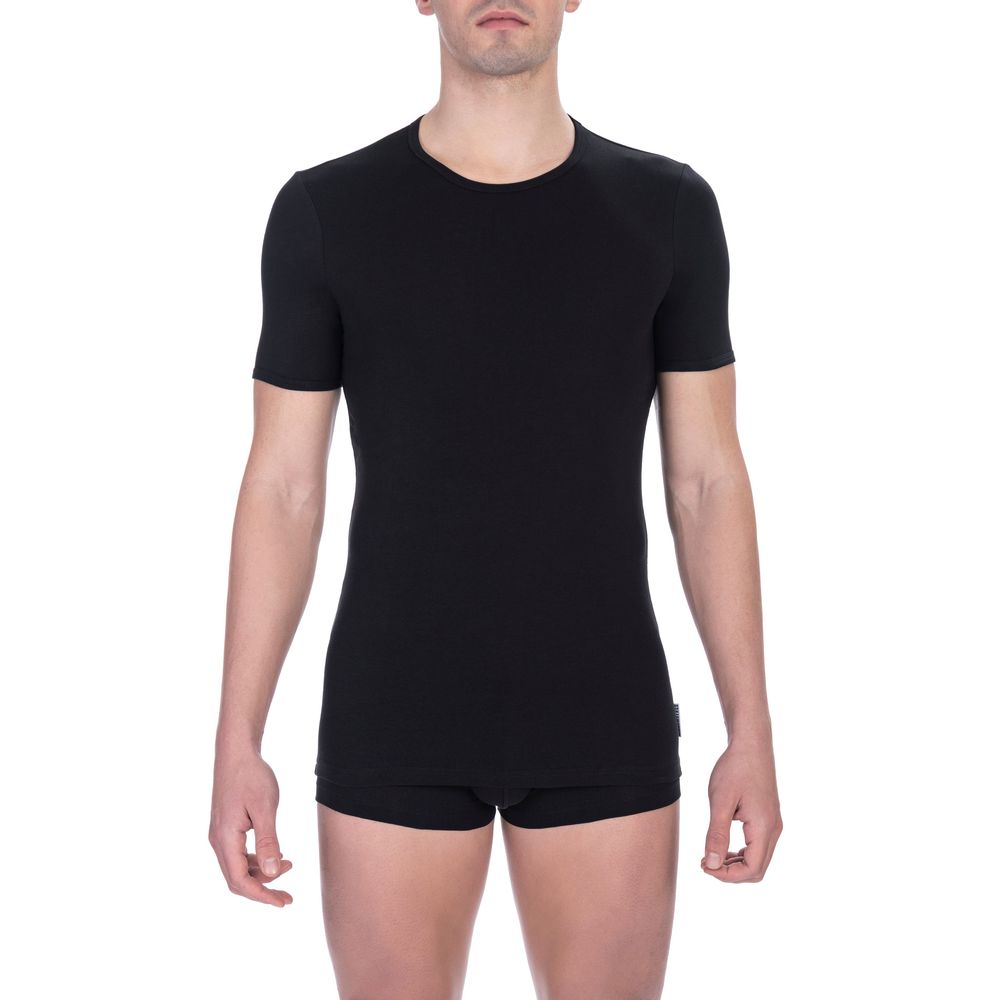 T-shirt noir en coton pour homme de Bikkembergs