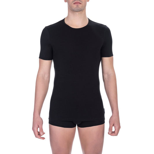 T-shirt noir en coton pour homme de Bikkembergs