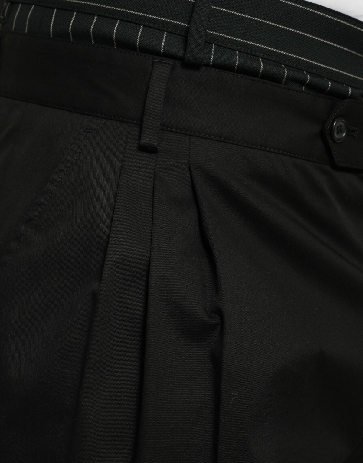 Shorts Bermuda Cargo en coton extensible noir de Dolce &amp; Gabbana