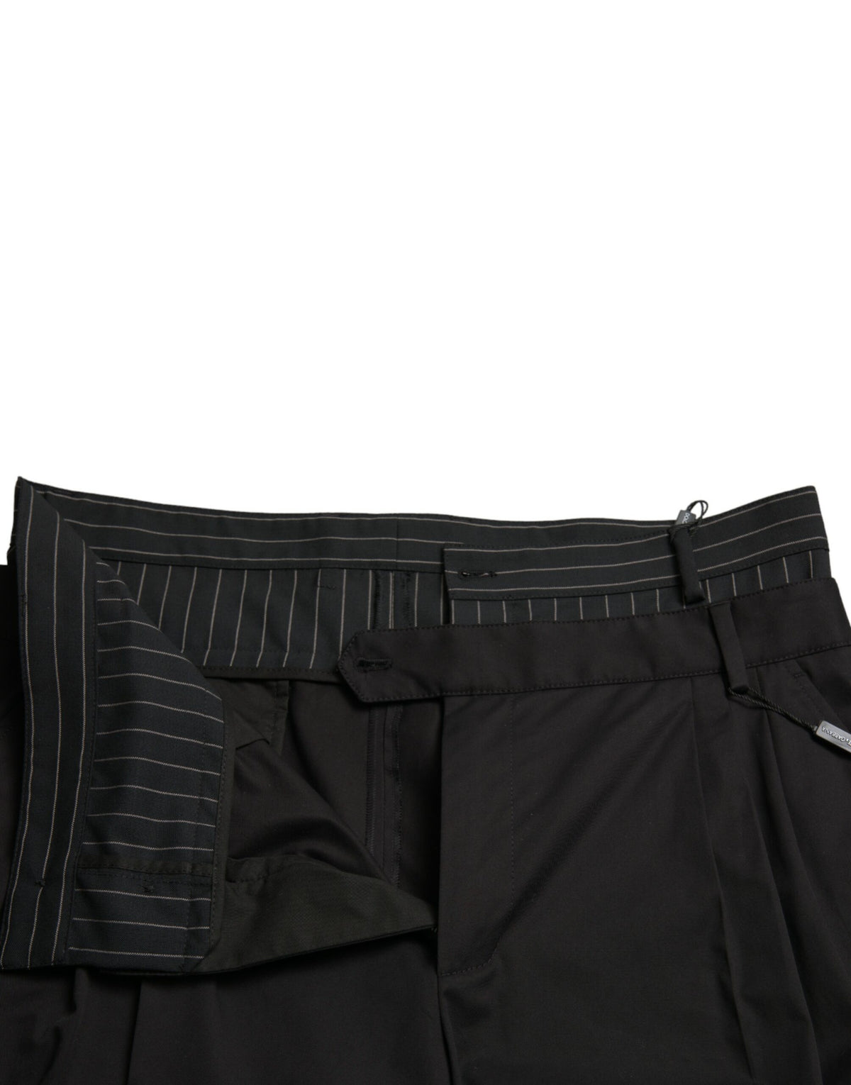 Shorts Bermuda Cargo en coton extensible noir de Dolce &amp; Gabbana