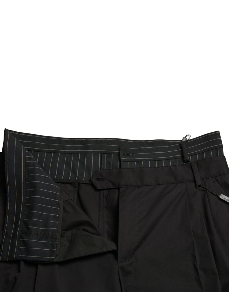 Dolce &amp; Gabbana zwarte katoenen stretch cargo bermuda shorts