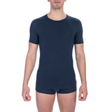 Lot de 2 t-shirts Bikkembergs bleus en coton pour homme