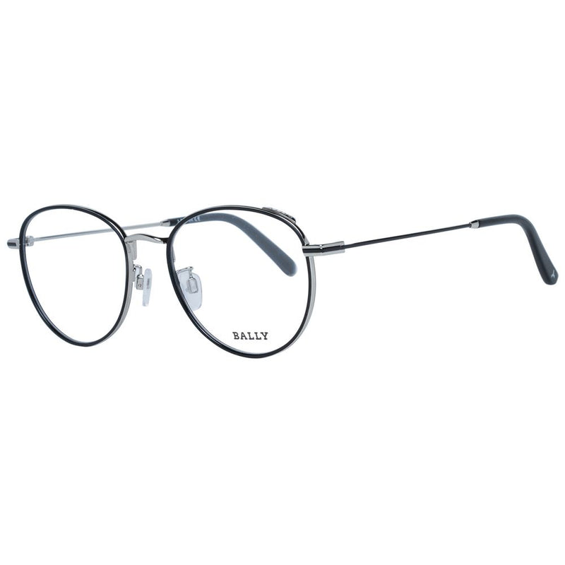 Bally Black Unisex Glasses Frame - Modern Round Style