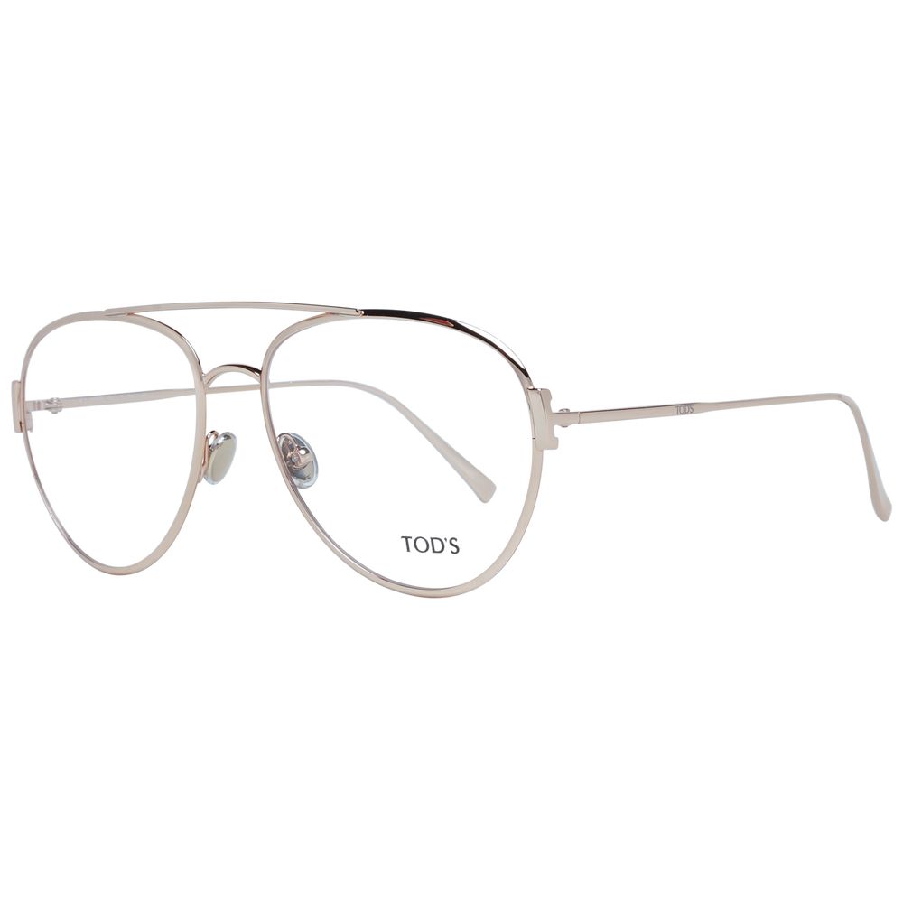 Tod's Gold Women Glasses Frame - Aviator Style for Modern Elegance