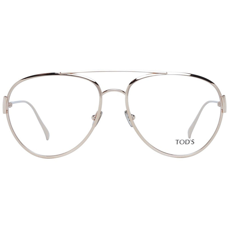 Tod's Gold Women Glasses Frame - Aviator Style for Modern Elegance