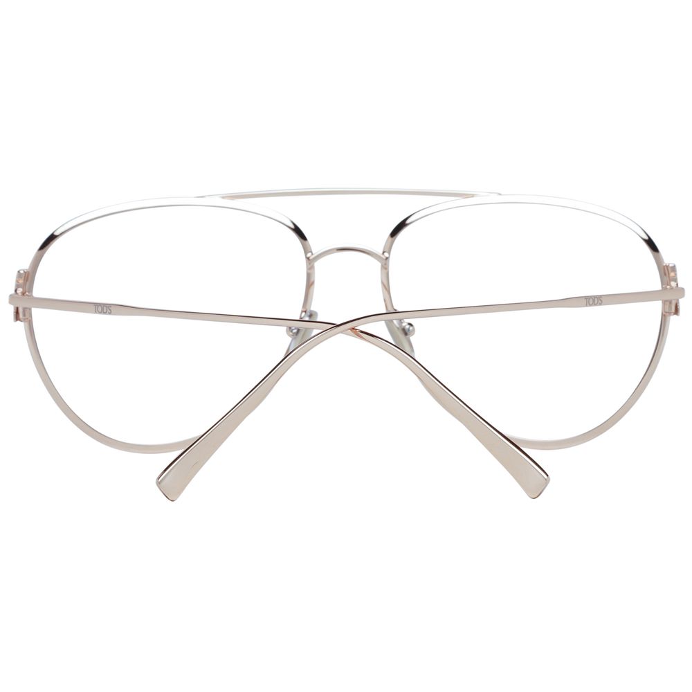 Tod's Gold Women Glasses Frame - Aviator Style for Modern Elegance