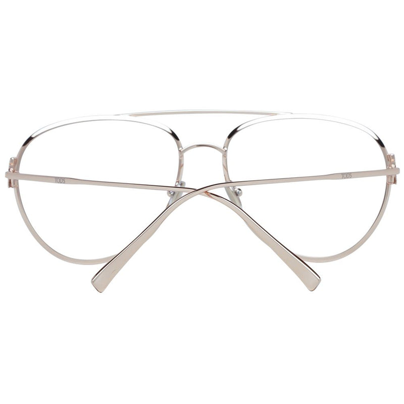 Tod's Gold Women Glasses Frame - Aviator Style for Modern Elegance