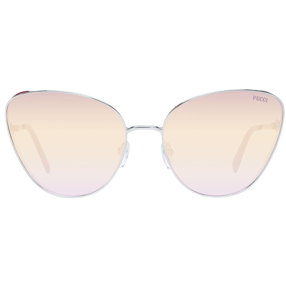 Lunettes de soleil cat-eye argentées Emilio Pucci pour femmes
