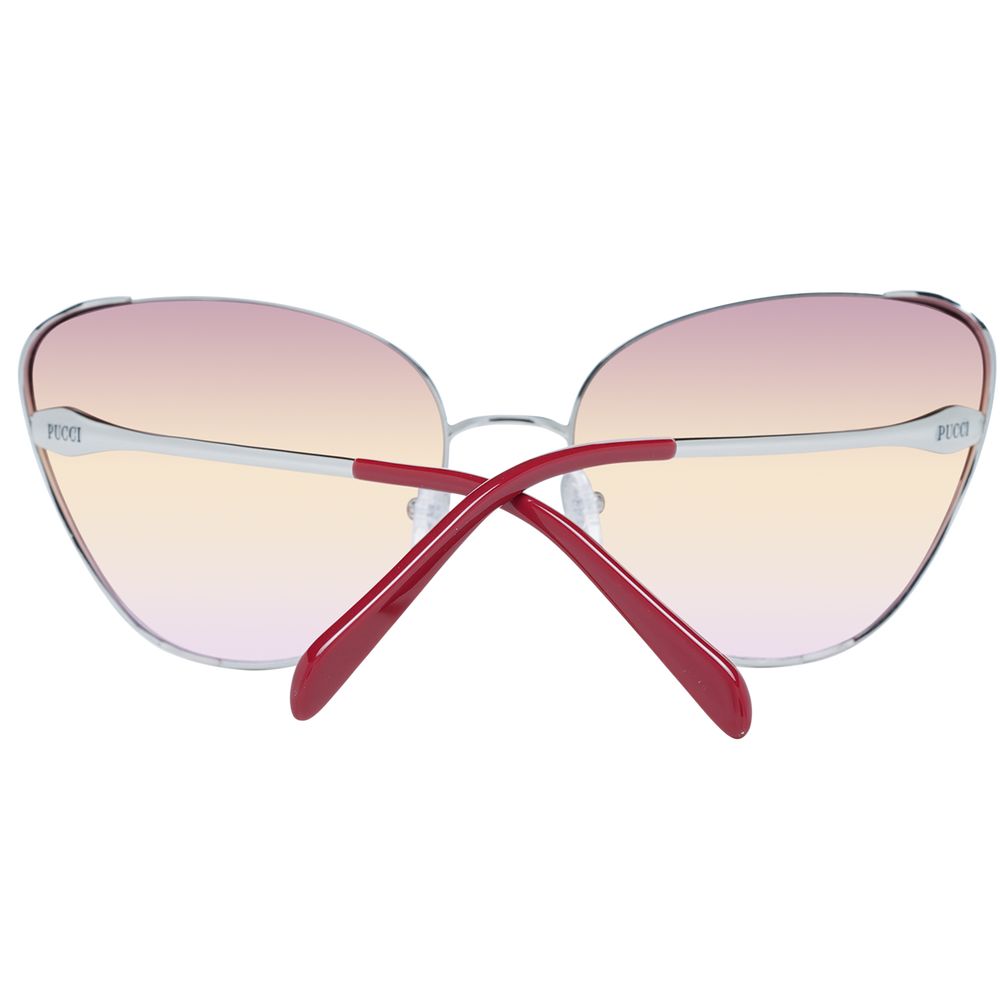 Lunettes de soleil cat-eye argentées Emilio Pucci pour femmes