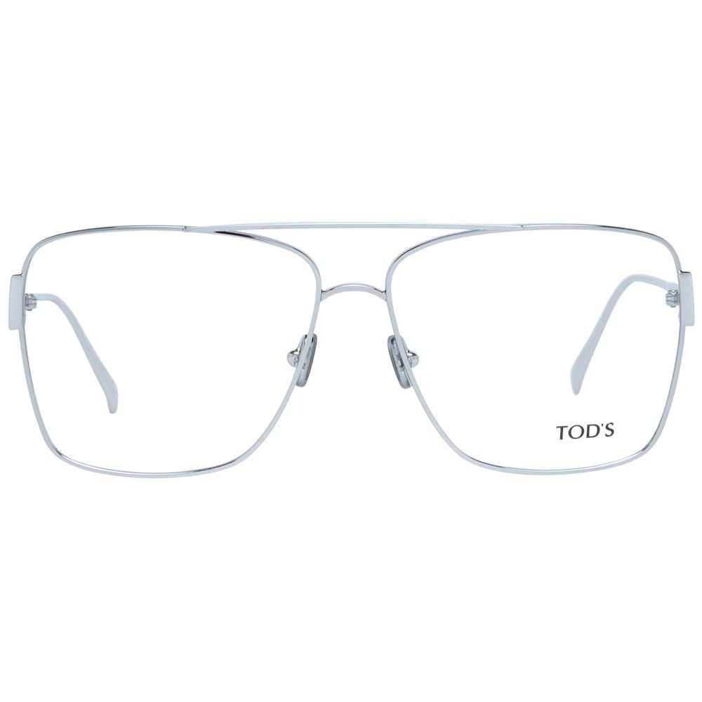 Tod's Silver Women Glasses Frame - Elegant Rectangle Design