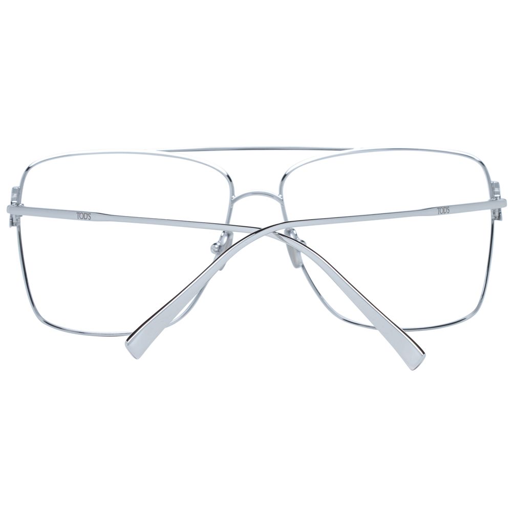 Tod's Silver Women Glasses Frame - Elegant Rectangle Design