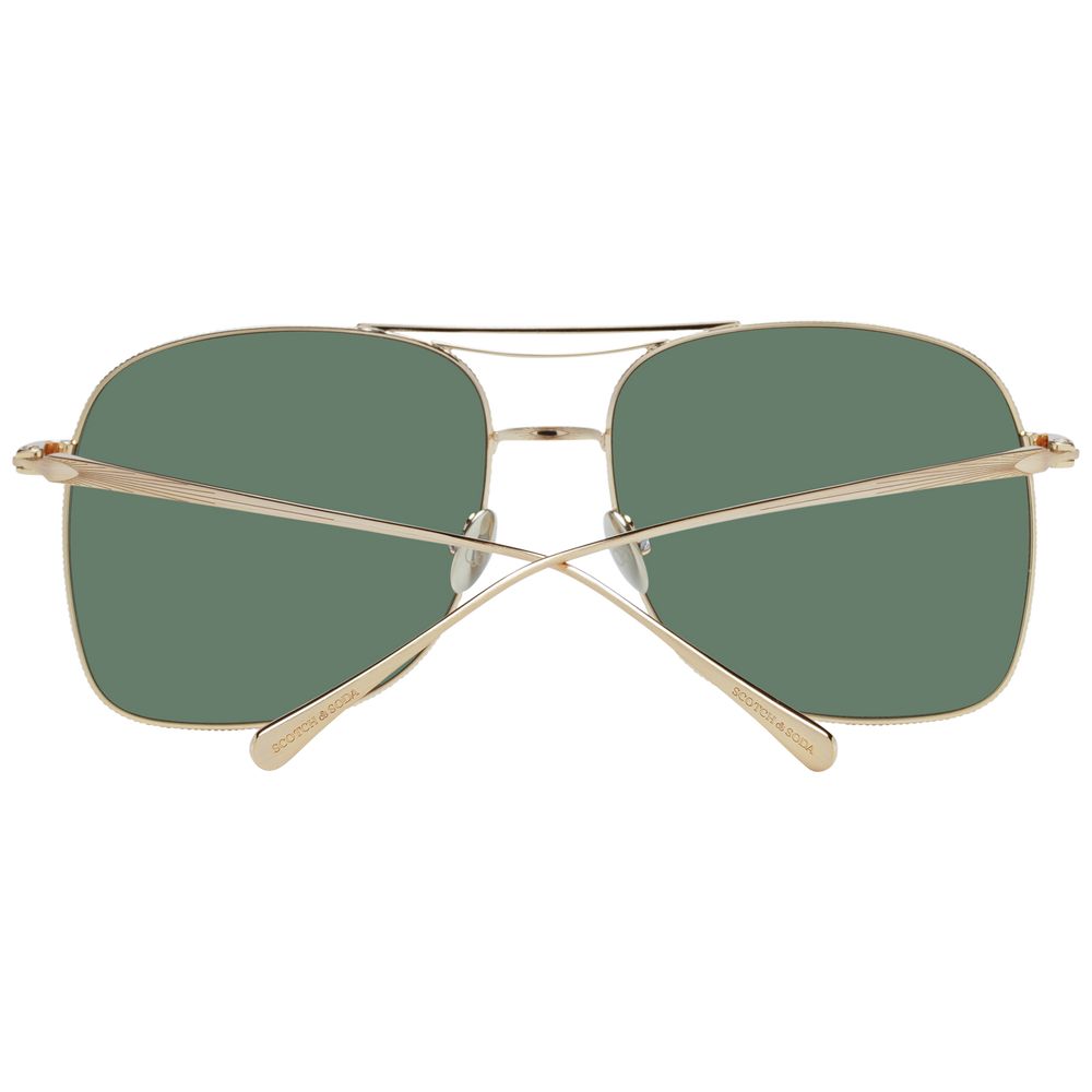 Lunettes de soleil Scotch & Soda Gold pour femmes - Design aviateur élégant