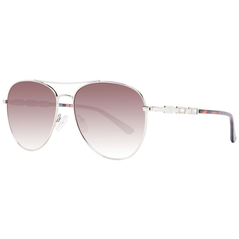 Guess Silver Women Sunglass - Chic Aviator Style