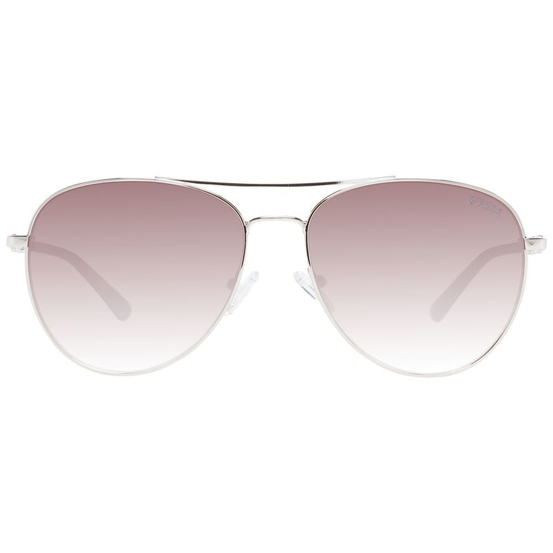 Guess Silver Women Sunglass - Chic Aviator Style