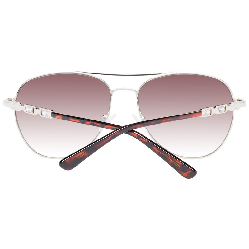 Guess Silver Women Sunglass - Chic Aviator Style