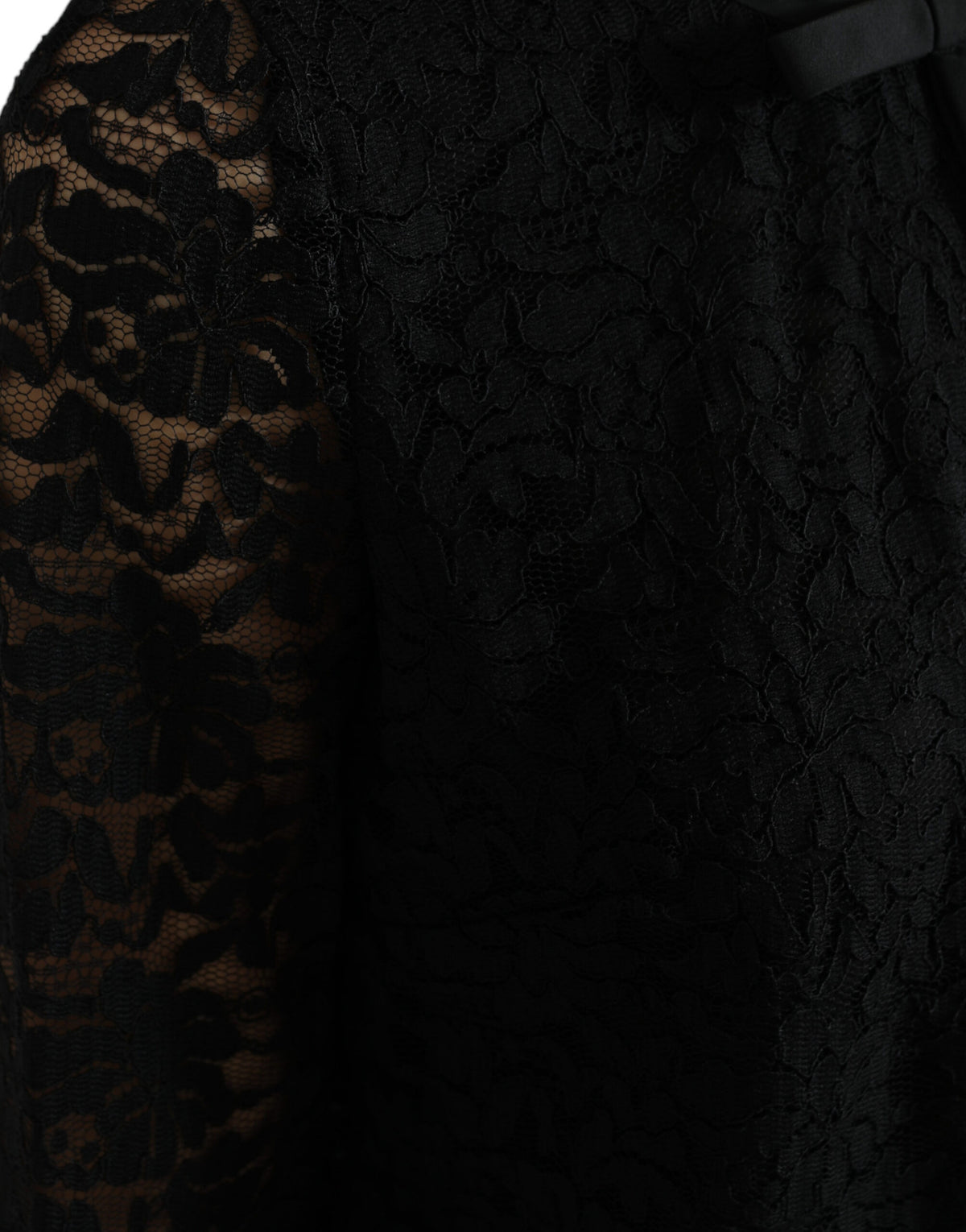 Dolce & Gabbana Black STAFF Floral Lace Top
