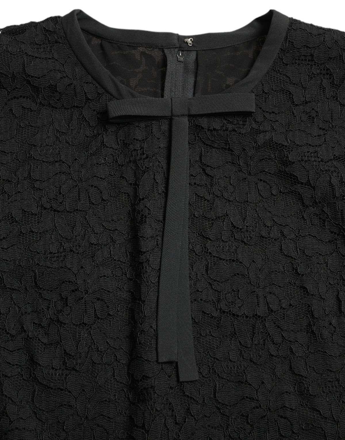 Dolce & Gabbana Black STAFF Floral Lace Top