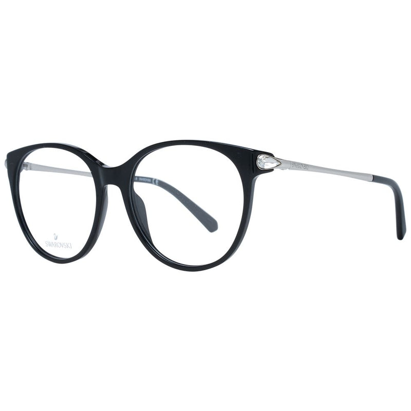 Swarovski Black Women Glasses Frame - Stylish Acetate Eyewear