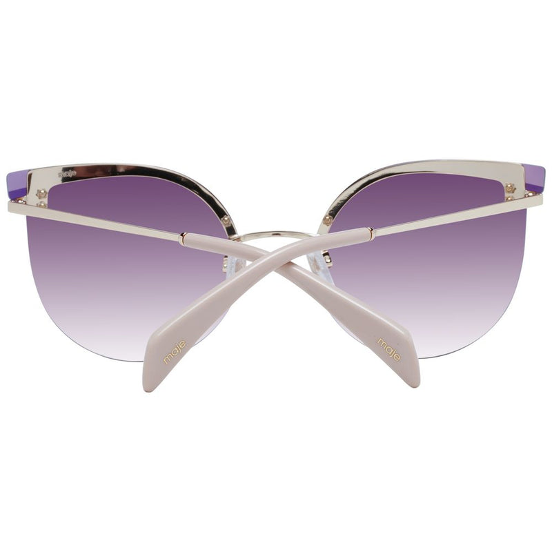Maje Gold Cat Eye Sunglasses - Luxe Lunettes de Femme